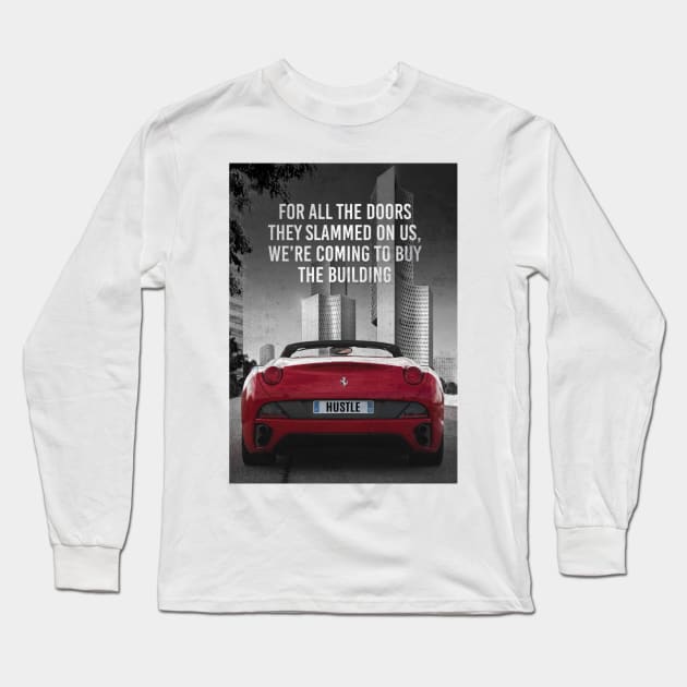 Motivational poster - Hustle Long Sleeve T-Shirt by FREAC